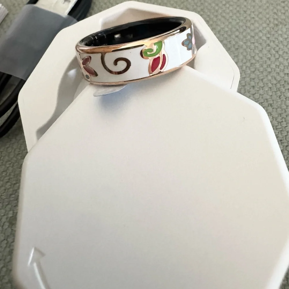 Floral Design Smart Ring - Multicolor